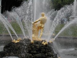 The Samson fountain at Peterhof near St Petersburg: the lion is the heraldic animal of Peter the Great's enemy, Sweden