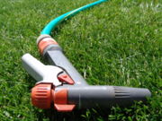 A garden hose pistol