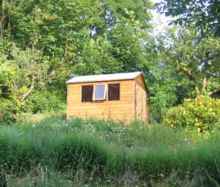 An average sized garden shed